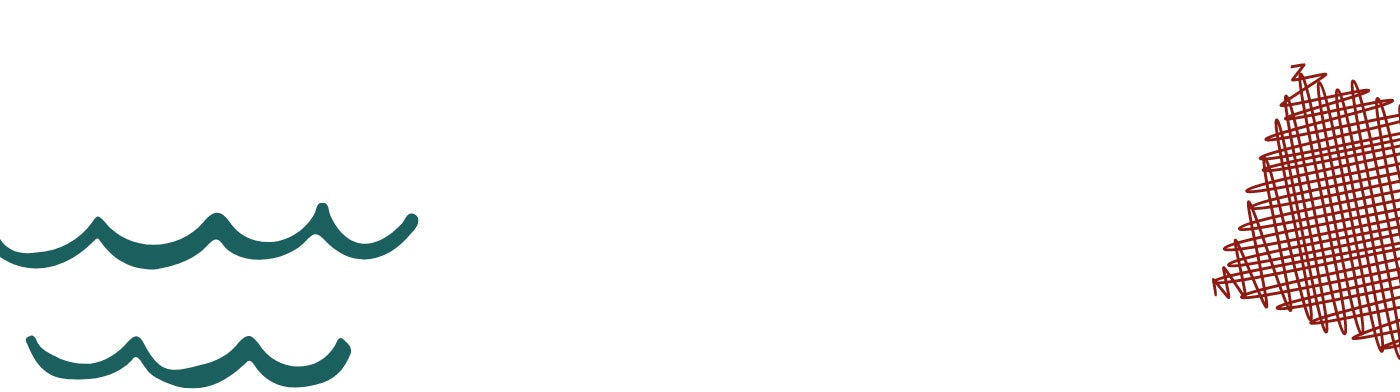 Little waves in left corner. Fischnetz with Benefits dish sponger alternative in right corner.